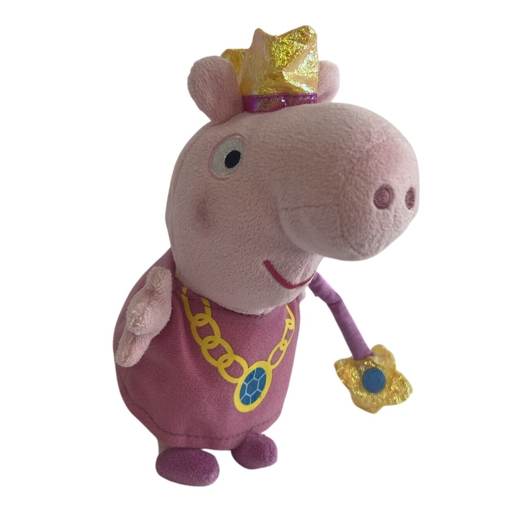 Peppa Pig Princess Plush Toy‎ with Crown and Wand Stuffed Animal